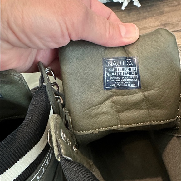 Nautica Olive Lace-Up Boots - Picture 4 of 8